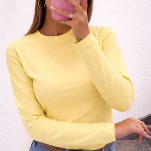 Massimo Dutti žuta majica