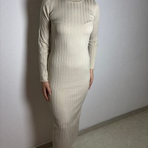 Massimo Dutti Haljina od rebrastog pamuka